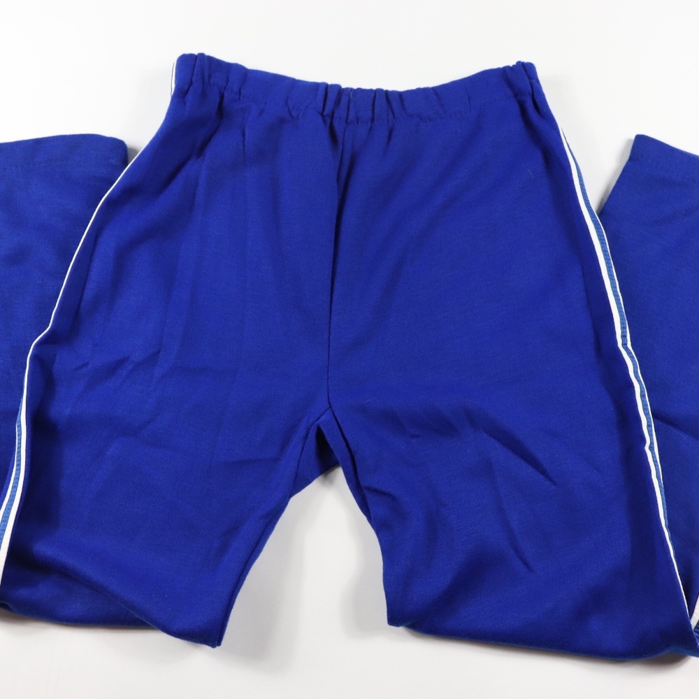 70s New Soffe Mens Large Guesset Sweatpants Blue